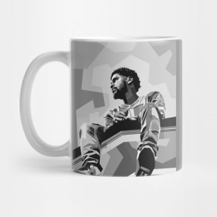 J Cole B & W Mug